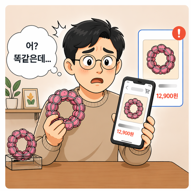 복제품을 발견한 사장님