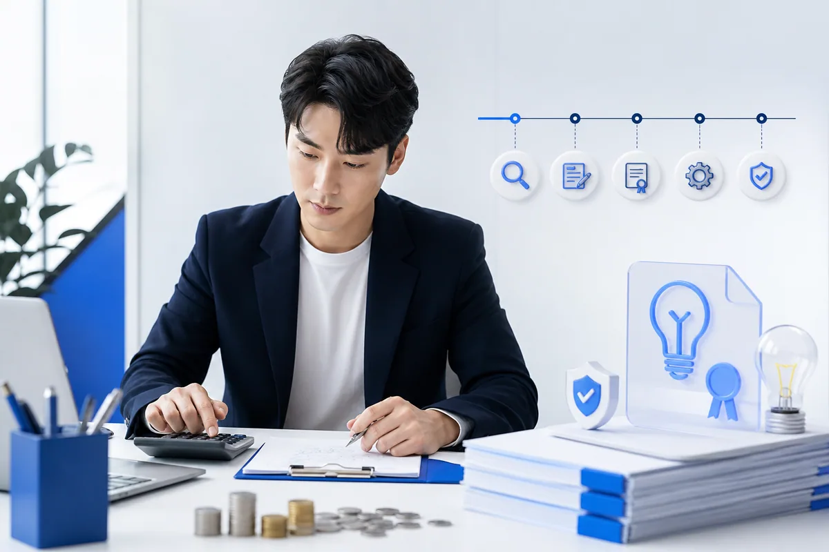 특허출원 비용 총정리: 관납료·변리사 비용·등록료까지 대표 이미지